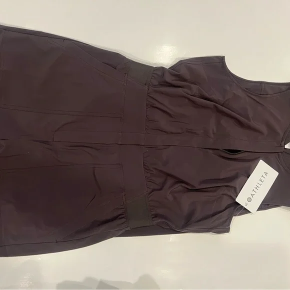 Athleta Brooklyn Utility Jumpsuit shale - Picture 2 of 9